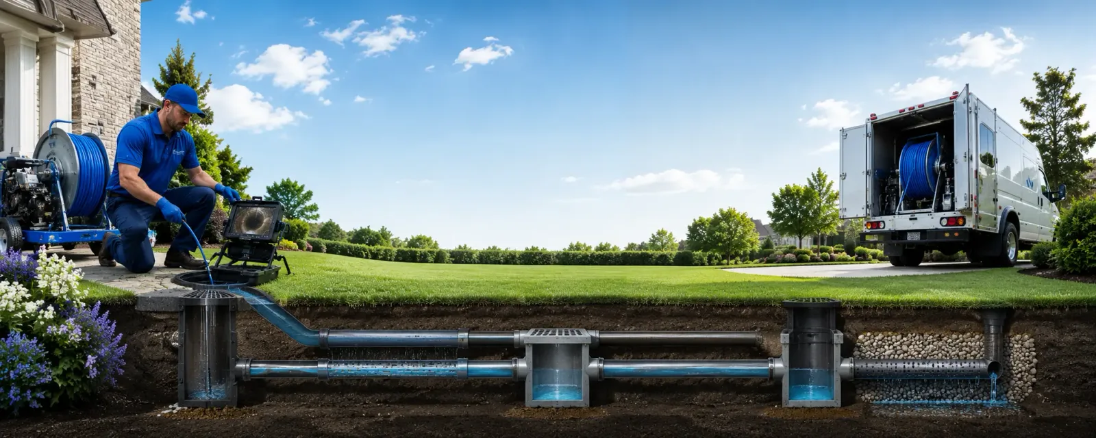 Outdoor drain cleaning information for Saint Onge, SD